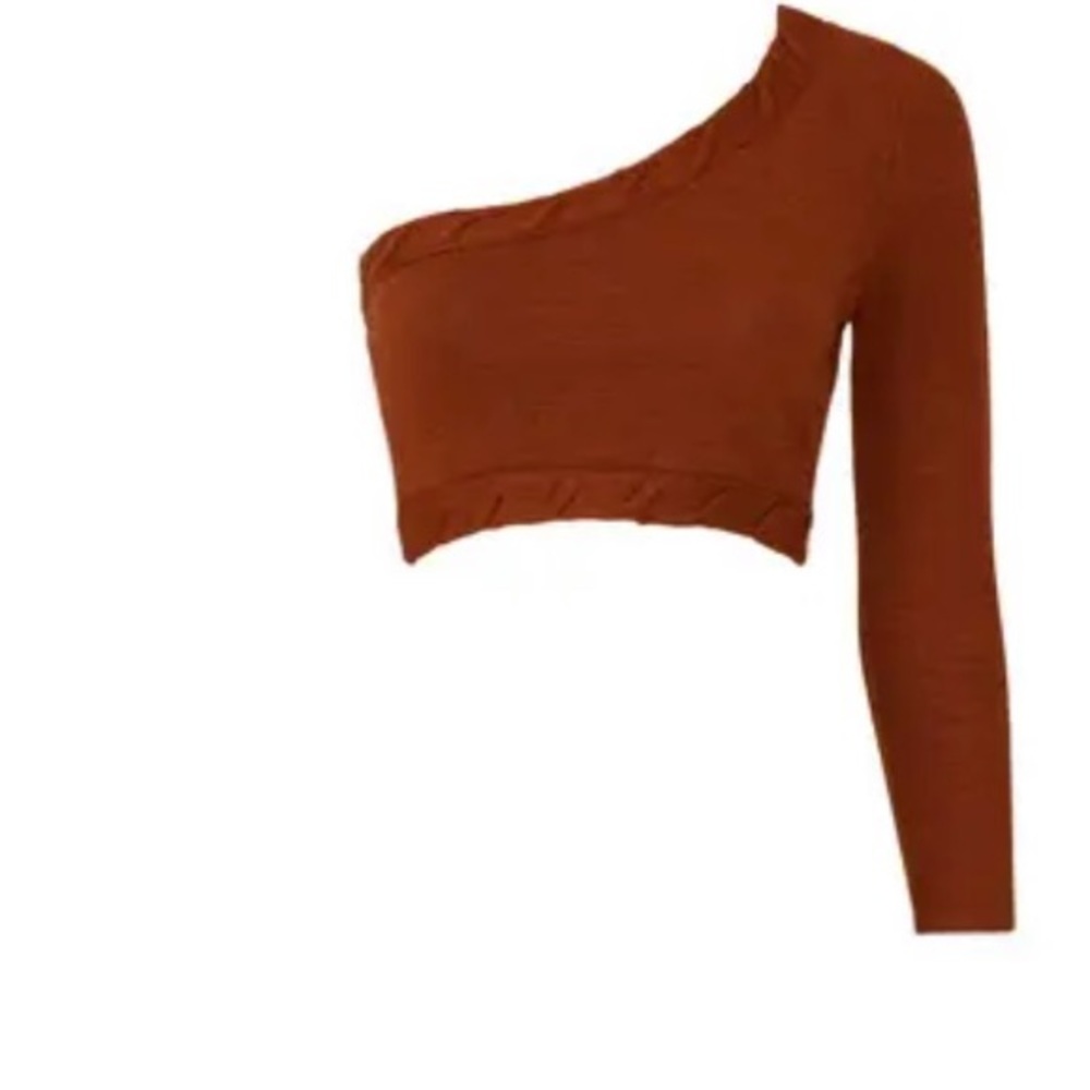 WILL TRADE 1 shoulder strap crop top reason for selling it’s just not my color.